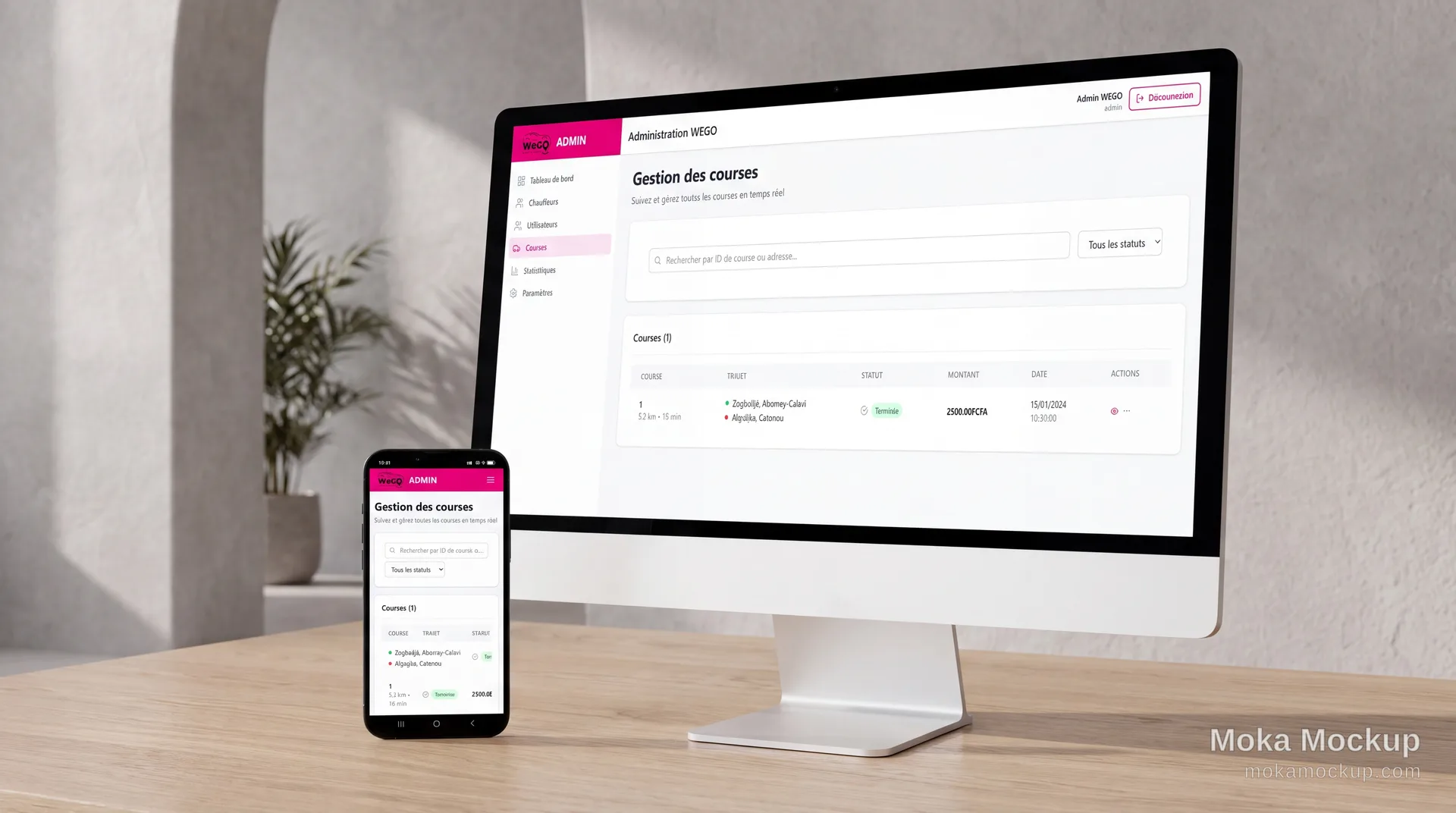 WEGO Admin Panel — aperçu 3